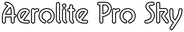 Aerolite Pro Sky Font