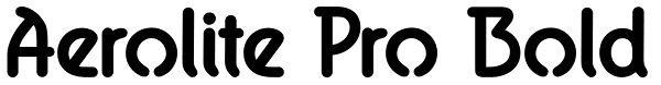 Aerolite Pro Bold Font