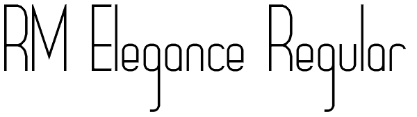 RM Elegance Regular Font