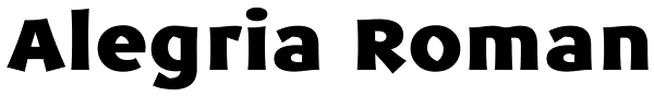 Alegria Roman Font