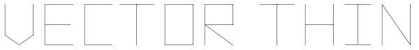 Vector Thin Font