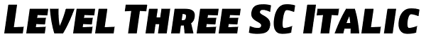 Level Three SC Italic Font