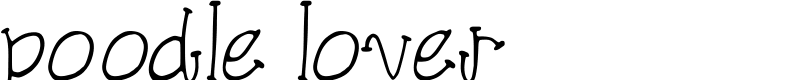 poodle lover Font