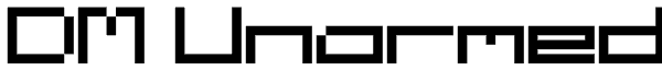 DM Unarmed Font