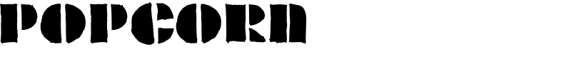 POPCORN Font