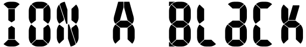 ION A Black Font