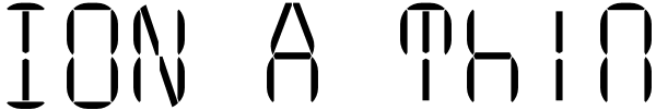 ION A Thin Font