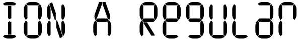 ION A Regular Font