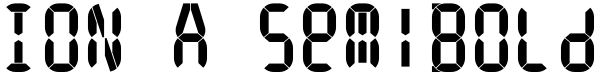 ION A SemiBold Font