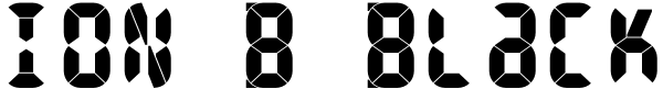 ION B Black Font