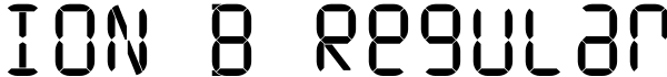 ION B Regular Font