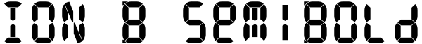 ION B SemiBold Font