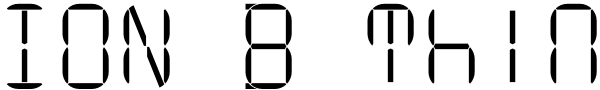 ION B Thin Font