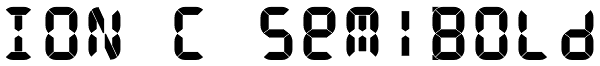 ION C SemiBold Font