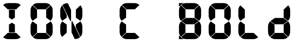 ION C Bold Font