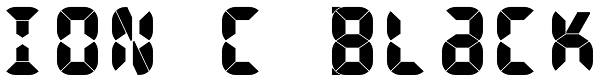 ION C Black Font