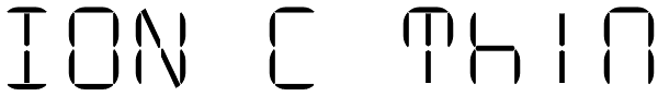 ION C Thin Font