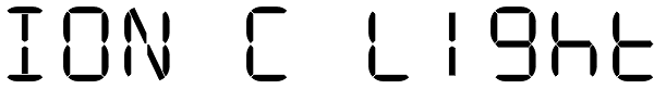 ION C Light Font