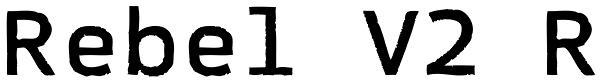 Rebel V2 R Font