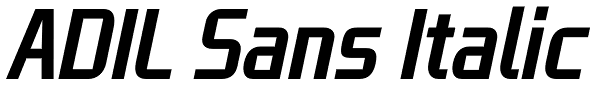 ADIL Sans Italic Font