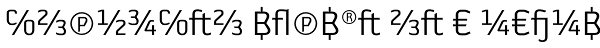 Sophisto Expert OT A Gauge Font