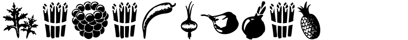 Vegetables Font