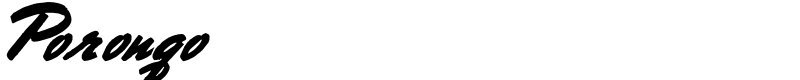 Porongo Font