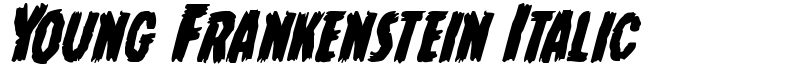 Young Frankenstein Italic Font