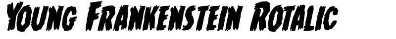 Young Frankenstein Rotalic Font