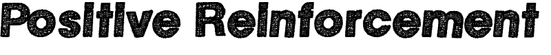 Positive Reinforcement Font