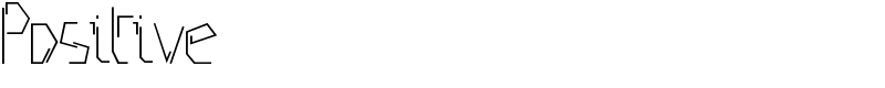 Positive Font