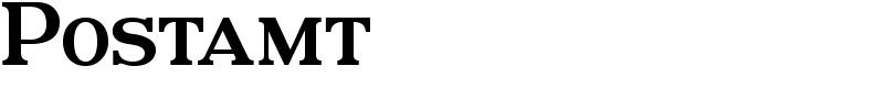 Postamt Font