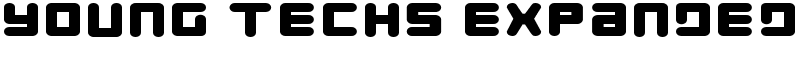 Young Techs Expanded Font