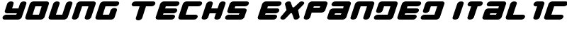 Young Techs Expanded Italic Font