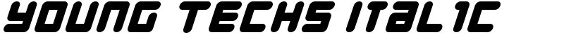 Young Techs Italic Font