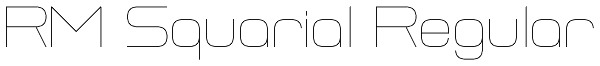 RM Squarial Regular Font