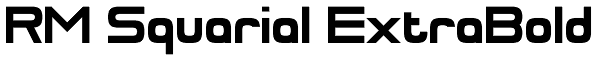 RM Squarial ExtraBold Font