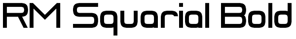 RM Squarial Bold Font