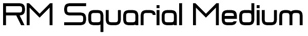 RM Squarial Medium Font