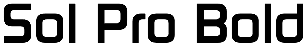Sol Pro Bold Font