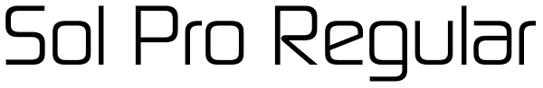 Sol Pro Regular Font