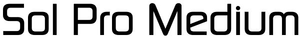 Sol Pro Medium Font