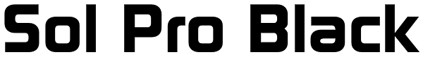 Sol Pro Black Font