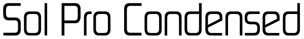Sol Pro Condensed Font