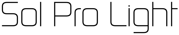Sol Pro Light Font