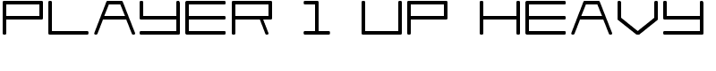 Player 1 Up Heavy Font