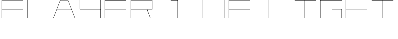 Player 1 Up Light Font