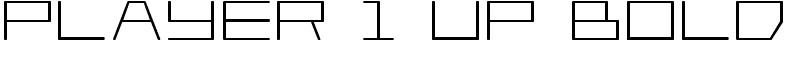 Player 1 Up Bold Font