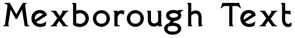 Mexborough Text Font