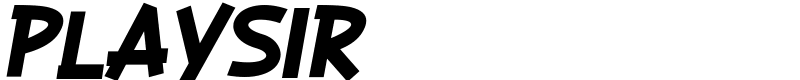 PLAYSIR Font